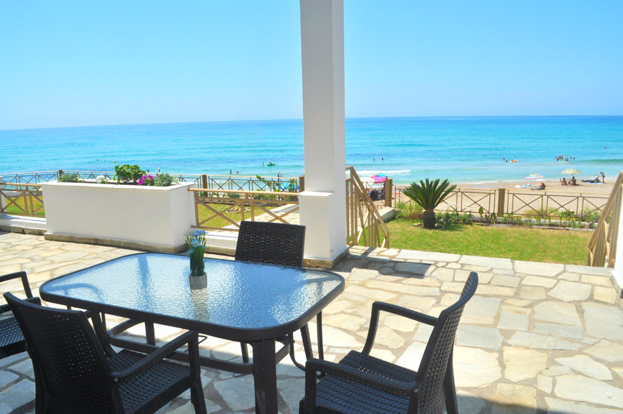 Apartment am Strand - Veranda